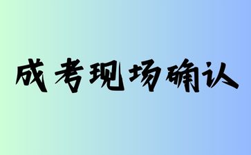 2024年河南成考现场确认需要带什么材料?